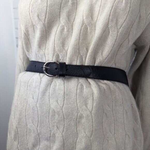 Leather Belt  Wester style Silver embellishment - Picture 5 of 5